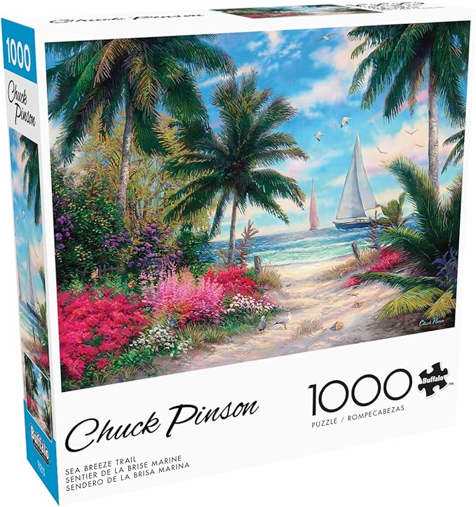 Buffalo Games - Chuck Pinson - Sea Breeze Trail - 1000 Piece Jigsaw Puzzle for Adults - Challenging Puzzle Perfect for Game Nights - Finished Size is 26.75 x 19.75