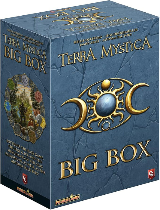 Terra Mystica: Big Box - Contains: Terra Mystica: Base Game, Fire & Ice Expansion, Merchants of The Seas Expansion by Automa Factory. Ages 14+, 1-5 Players, 30 Min Per Player