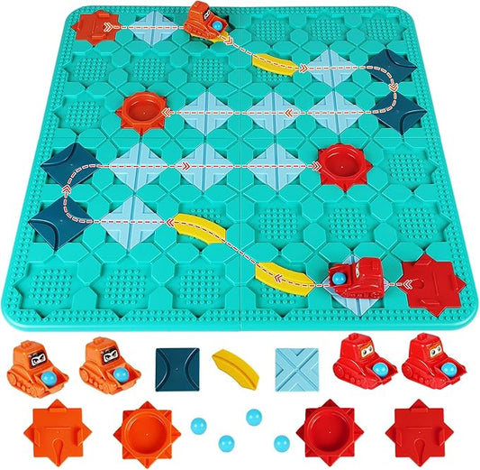 STEM Board Game for Kids, Logical Road Builder Games,Toys for Kids 4 5 6 7 8 Year Old,Large Educational Smart Brain Teasers Puzzles Toys, Birthday Gifts for Kids Boys Girls Age 4-8 Year Old