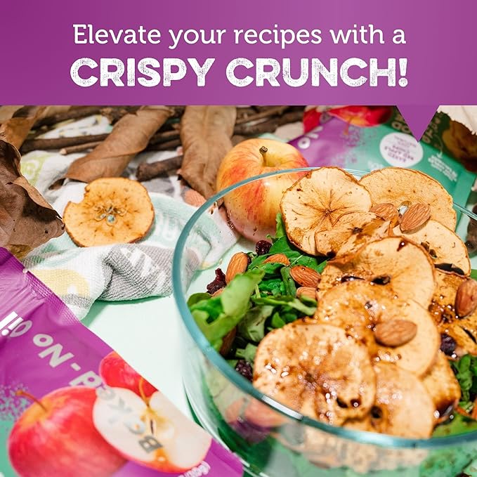 Good Chips Baked Crunchy Apple - Crispy, Oil Free, Healthy, Naturally Sweet Dried Fruit Snacks - 0.7 oz - Pack of 8