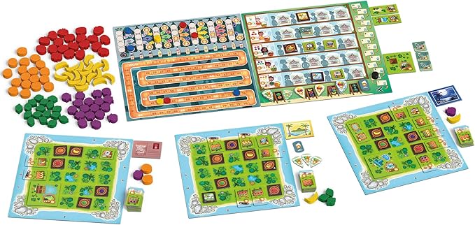 Juicy Fruits, Strategy Board Game, Quick and Easy Game, Grow Delicious Fruit in Paradise 1 to 4 Players, 20 to 50 Minute Play Time, Ages 8 and Up