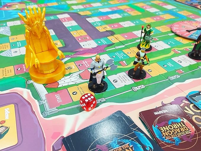 The Hunt for The Dragon Throne - Board Game for Kids Ages 8+, 2 to 4 Players - 45-60 Minutes Playing Time - Interactive Games for Boys and Girls - Fun Board Games for Family Nights & Game Events
