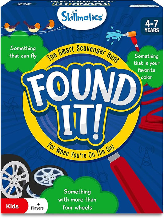 Skillmatics Scavenger Hunt Card Game - Found It Travel, Learning Toy, Gifts for Kids, Boys, Girls and Families, for Ages 4, 5, 6, 7, Perfect for Home, School, Playdates