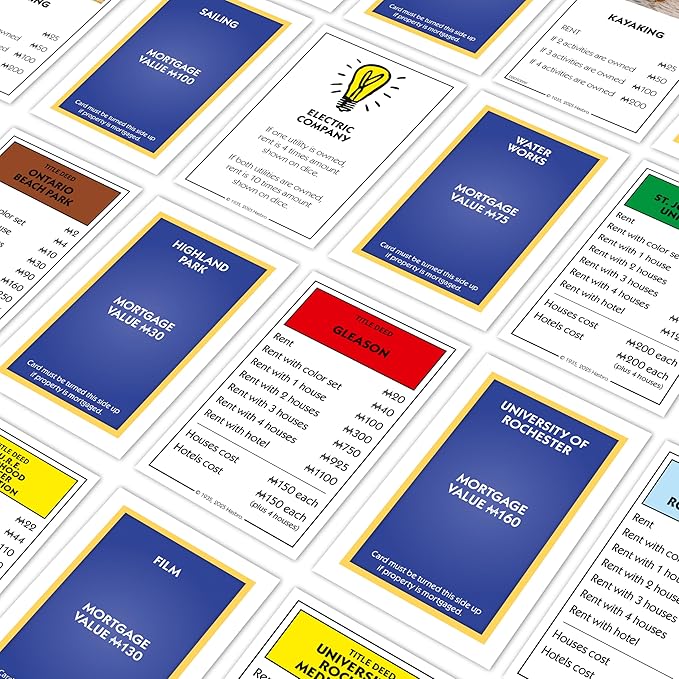 Monopoly Board Game – Rochester, NY Edition: 2-6 Players Family Board Games, Board Games for 8 Years Old and Up, Fun Everyone