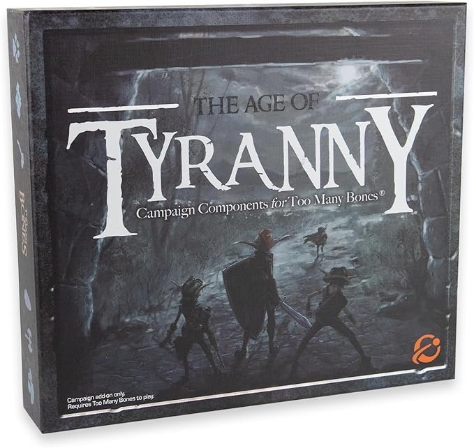Chip Theory Games Too Many Bones: Age of Tyranny Strategy Board Game Add-On, Campaign Dice Builder RPG Game Accessory, 2-4 Players, Adults, Teens Ages 14+