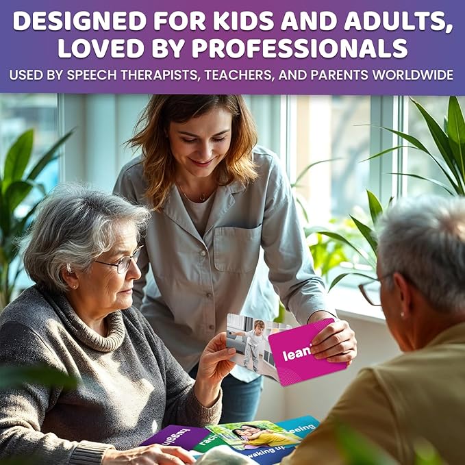 QUOKKA 364 Flash Cards for Kids and Adults - Real-Life Large Preschool Flash Cards for Speech Therapy, ABA Therapy, ESL Teaching, Pre-K to 3rd Grade, 7 Vocabulary Building Categories with Prepositions