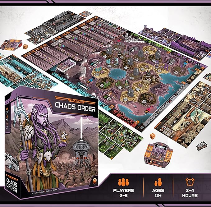 Renegade Game Studios Circadians: Chaos Order - Strategy Boardgame, Ages 14+, 2-5 Players, 120-240 Min