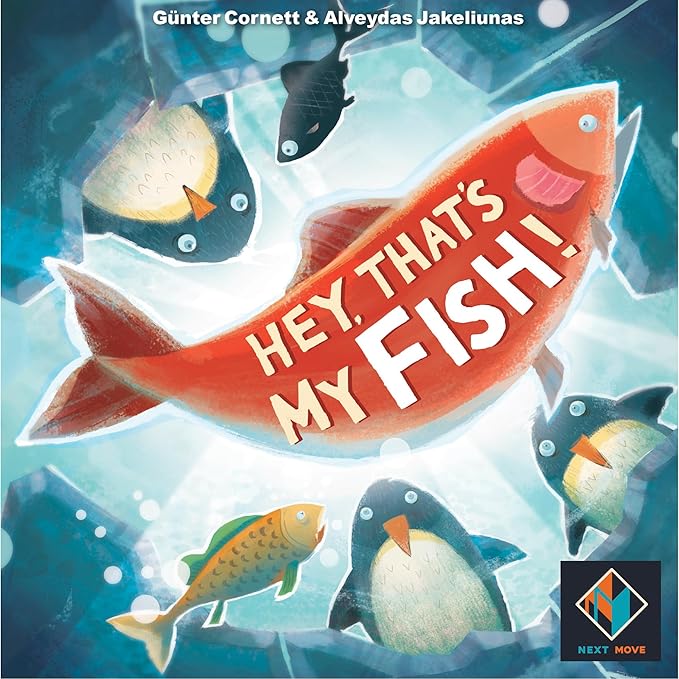 Hey, That's My Fish! Board Game - A Strategic Penguin Fishing Adventure Game, Fun Family Game for Kids and Adults, Ages 8+, 2-4 Players, 20 Min Playtime - Made by Next Move Games