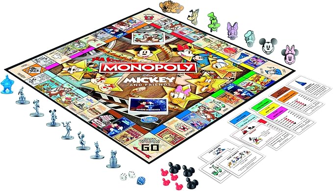 Hasbro Gaming Monopoly: Disney Mickey and Friends Edition Board Game, Ages 8+