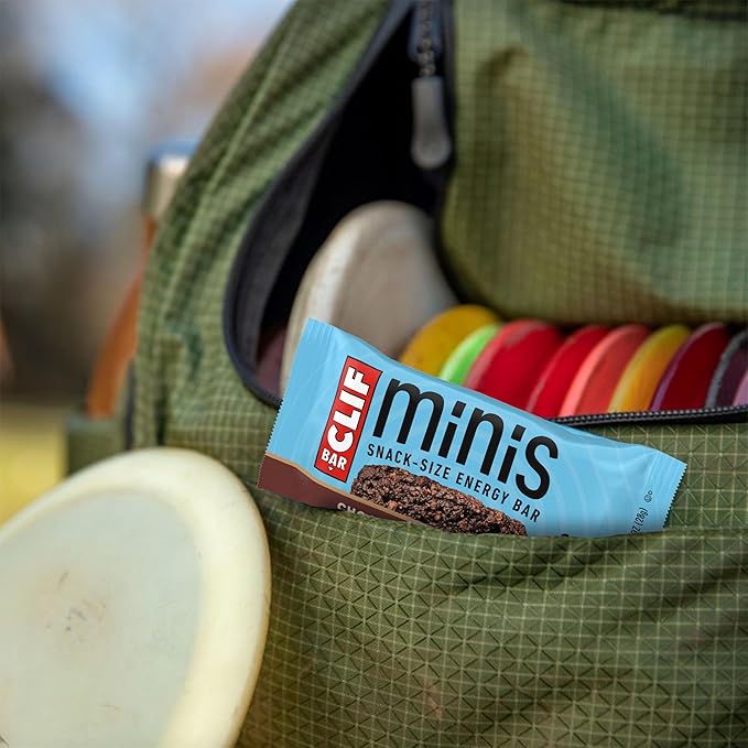 CLIF BAR Minis - Chocolate Brownie Flavor - Made with Organic Oats - 4g Protein - Non-GMO - Plant Based - Snack-Size Energy Bars - 0.99 oz. (20 Pack)