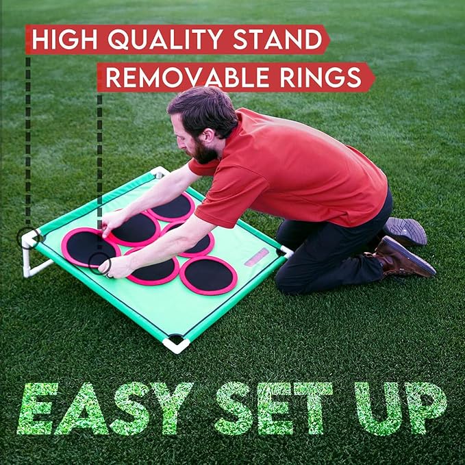 – Backyard Golf Game with 16 Chipping Velcro Balls & Mat, Yard and Outdoor Games for Adults & Family, Indoor Golf Set for Home, Beach or Party, Lawn Games for Adults & Family Outdoor