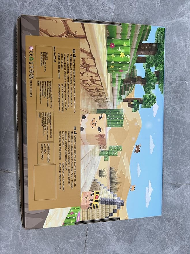 Large Magnetic Blocks Kids Toys, Sensory Learning Toys, Mine Magworld Building Craft, Desert Construction Set, 1“ Magnetic Building Cubes, Game Gift for 3+ Year Old Boys Girls