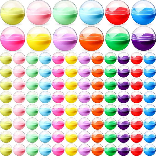 120 Pcs 2 Inch Empty Vending Machine Capsules Colored Round Capsules Toy Bulk Gumball Machines Plastic Balls Small Plastic Containers for Easter Party Favor Themed Gift (Classic Color)