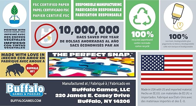 Buffalo Games - Sapphire Select - Our National Parks - 1000 Piece Jigsaw Puzzle – Challenging & Fun – Blue Core Puzzle Board – Giftable Display Box - Full Size Poster Included