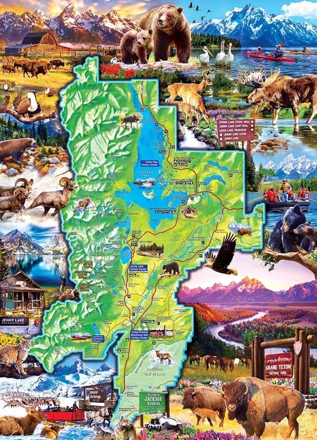 MasterPieces 1000 Piece Jigsaw Puzzle for Adults, Family, Or Youth - Grand Teton National Park - 19.25"x26.75"