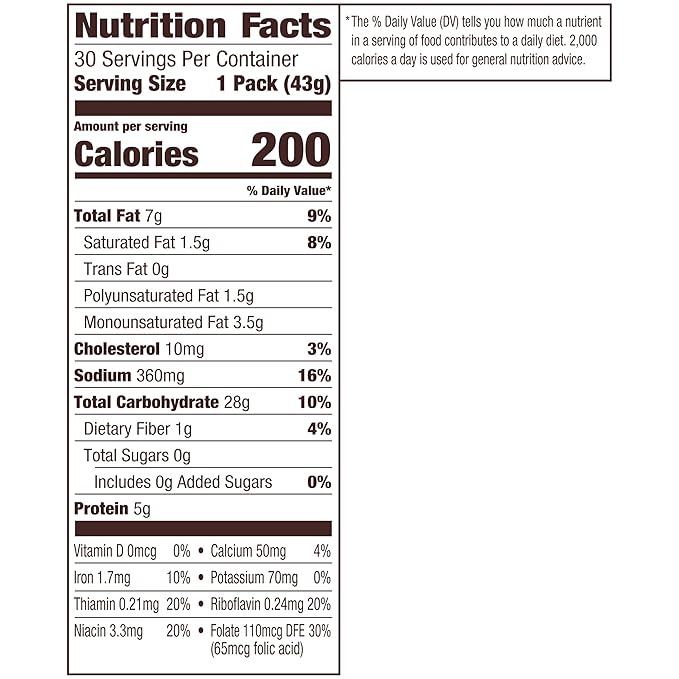 Pepperidge Farm Goldfish Cheddar Crackers, 1.5 oz. Snack Packs, 30 Count