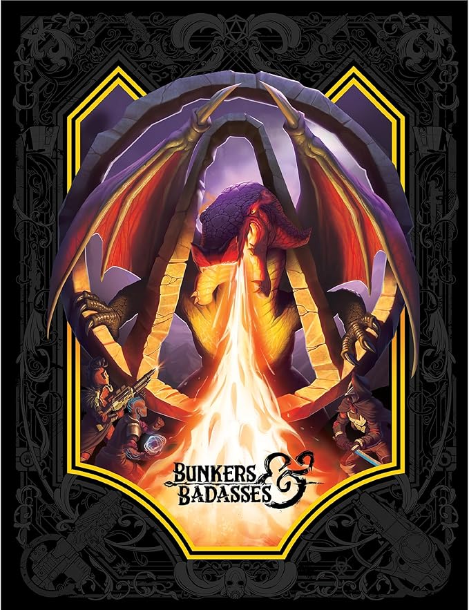 Bunkers & Badasses RPG: Sourcebook - Standard Edition - Hardcover Book, Tabletop Role Playing Game, Official Borderlands License