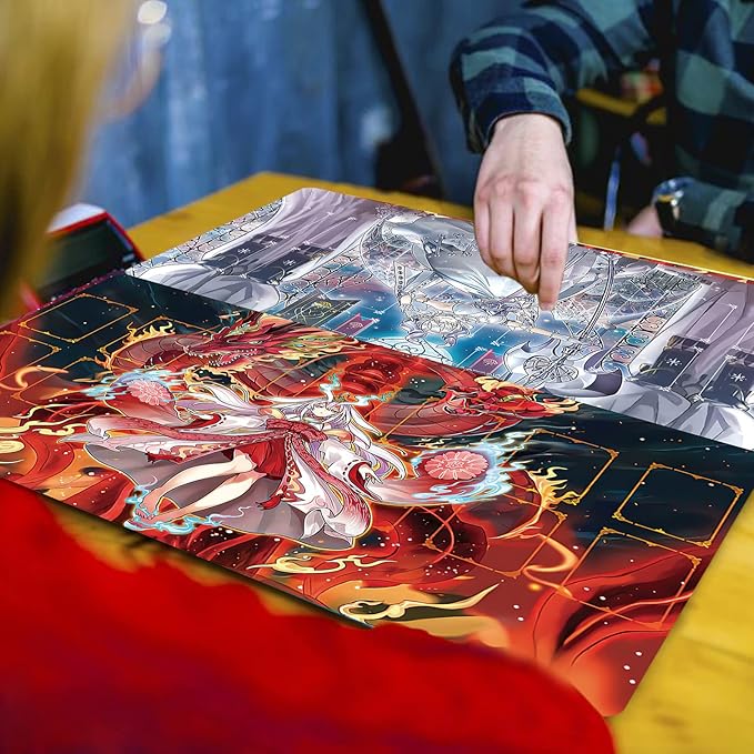 ygo playmat Gaming Competition Pad Mat Card Binder Deck 23.6x13.7in