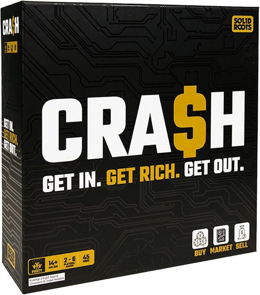 Spin Master Games, SolidRoots Crash, The Crypto Currency Family Strategy Game from The Makers of Mind The Gap, Family Games for Game Night, Ages 14+