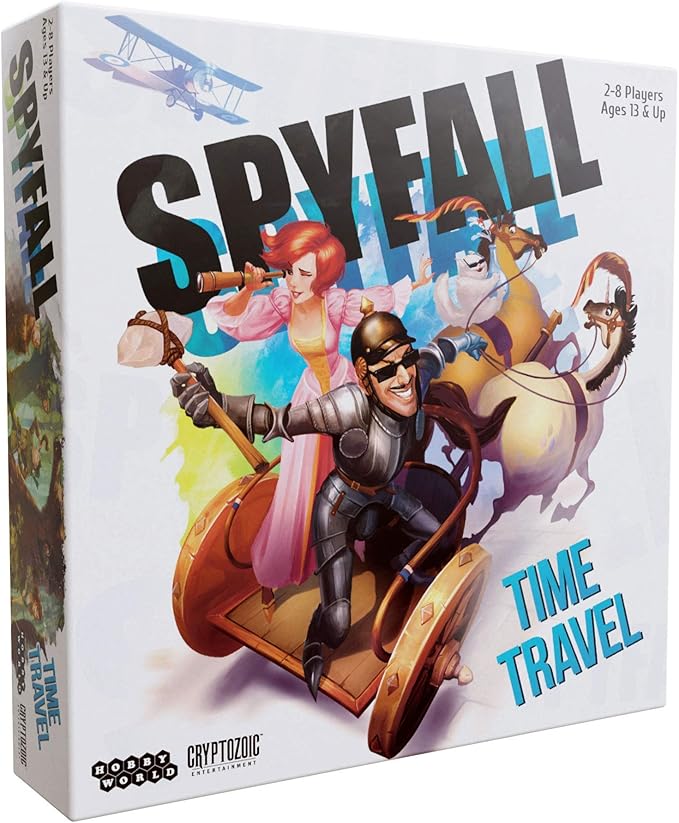 Spyfall Time Travel - The Perfect Party Game - Go to the Past and Future to Find the Spy - For 2 to 8 Players - Board Games for Teens and Adults - Ages 13+