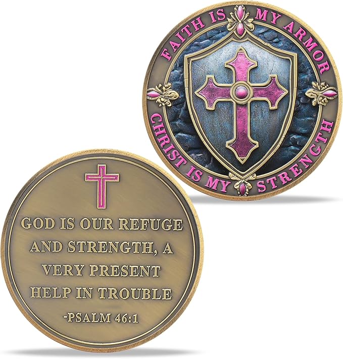 Beach Footprints Religious Coin – Inspirational Bible Verse Medallion for Faith-Based Gifts, Spiritual Encouragement for Men & Women