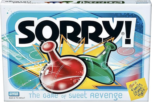 Hasbro Gaming Sorry! Family Board Games for Kids and Adults, 2 to 4 Players, Ages 6 and Up (Amazon Exclusive)
