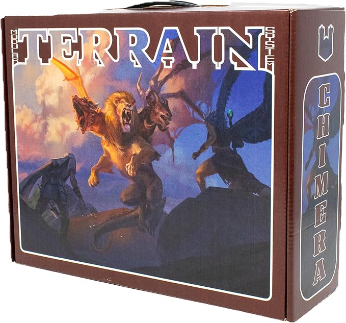 Chimera Terrain Set - Mini Dungeon Castle Cavern DND Terrain for Tabletop RPGs, Dungeons & Dragons, Pathfinder, War Gaming, and More! - by DCD (137+pcs, 7sqft)