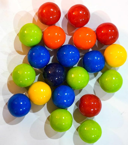 Assorted Rainbow Color Gumballs - 2 lbs of 1" Tutti Frutti Gumballs in Resealable Bag to Ensure Freshness. Perfect for Color Themed Parties or Candy Buffets