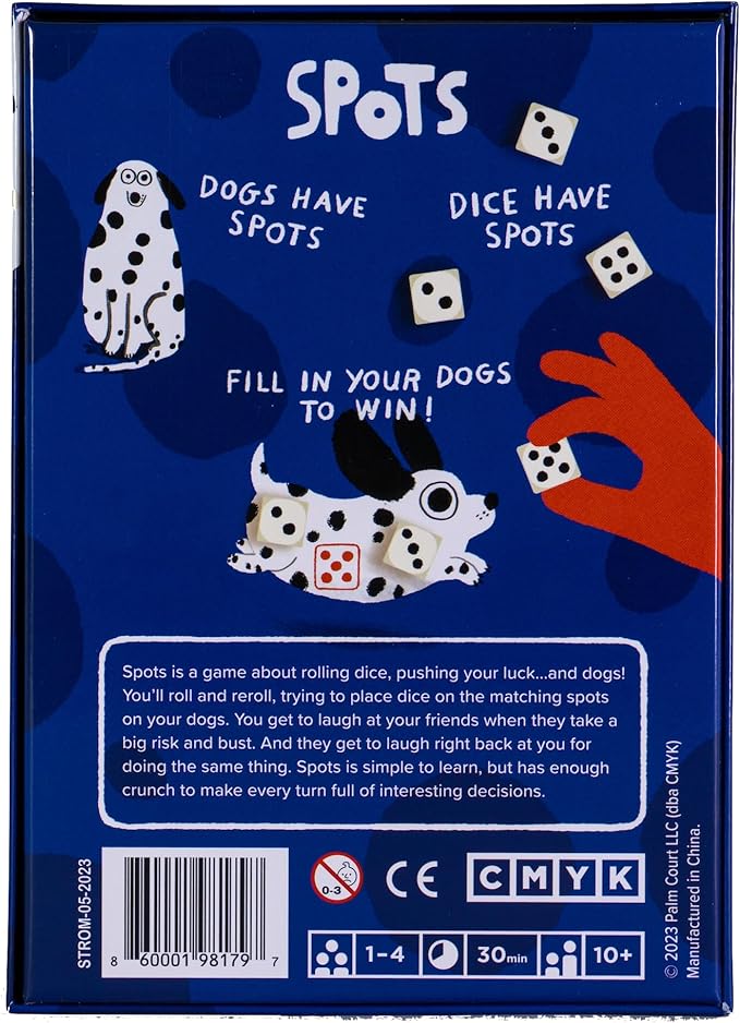 CMYK Spots - A Game About Rolling Dice, Pushing Your Luck…and Dogs