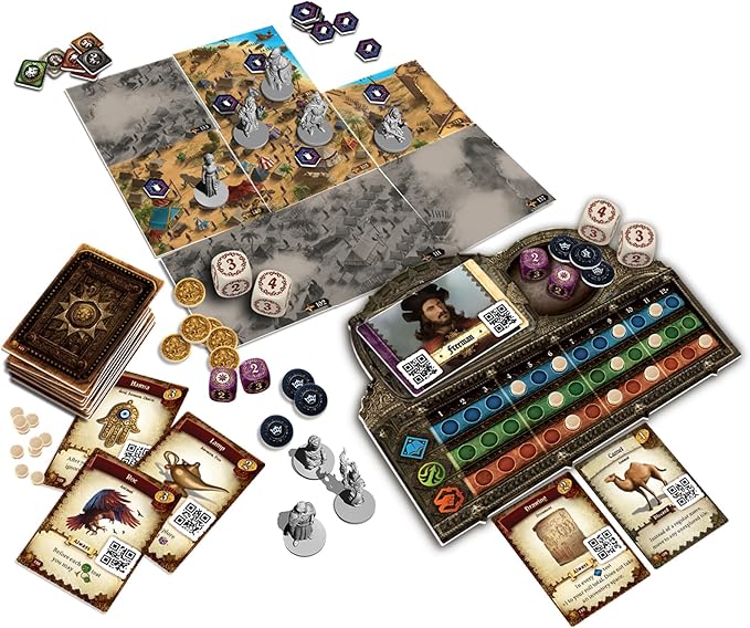Destinies Sea of Sand Board Game Expansion - Immersive Storytelling and Adventure for Tabletop Enthusiasts, Ages 14+, 1-3 Players, 120-150 Minute Playtime, Made by Lucky Duck Games