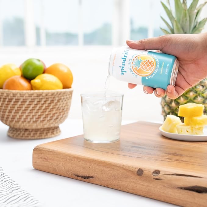 Spindrift Pineapple Sparkling Water Can 12 Ounce (Pack of 24)