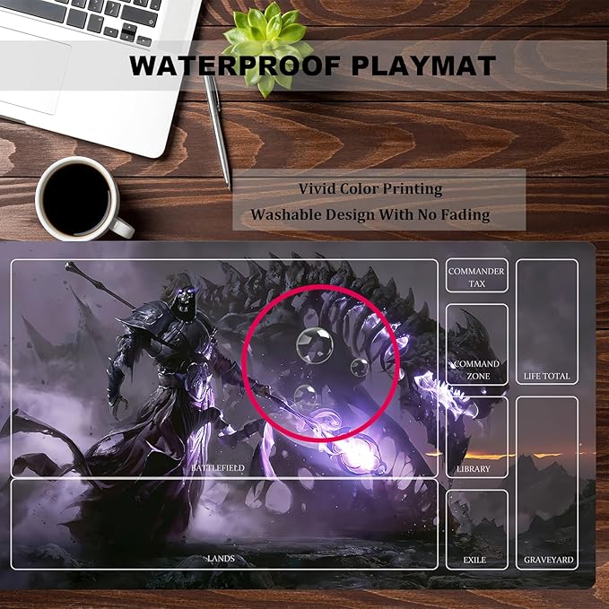 MTG Playmat Table Mats Size 60X35 cm Mousepad Compatible for MTG RPG CCG Trading Card Game Play mats Original Play Mat Art Designs & Accessories (9)