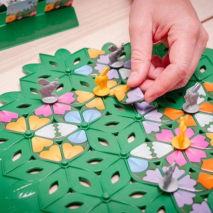 Wild Flowers Family Fun Strategy Game, Grow & Claim Flowers by Placing Tiles & Bumble Bees to Secure Your Blooms Before Others, Complete Garden Cards to Score Big! Solo Play & 1 to 4 Players Aged 8+