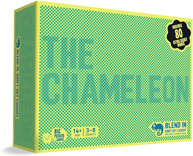 Big Potato The Chameleon, Award-Winning Board Game for Families & Friends | Includes 80 Extra Secret Words