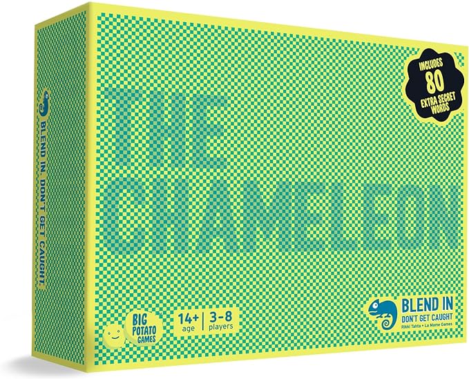 Big Potato The Chameleon, Award-Winning Board Game for Families & Friends | Includes 80 Extra Secret Words