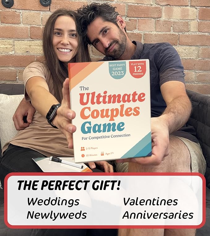 Ultimate Couples Game - Fun Party Game for Adults and Couples Game for Date Night! Guess, Match, and Draw in This Trivia, Conversation, and Relationship Card Game for Valentines, 2-12 Players