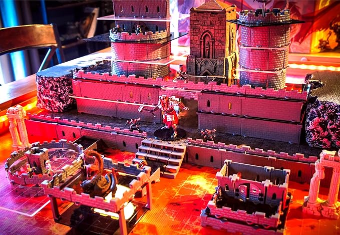 Regent Castle Set - Mini Dungeon Castle Cavern DND Terrain for Tabletop RPGs, Dungeons & Dragons, Pathfinder, War Gaming, and More! by DCD (316+pcs, 14sqft, 48areas)