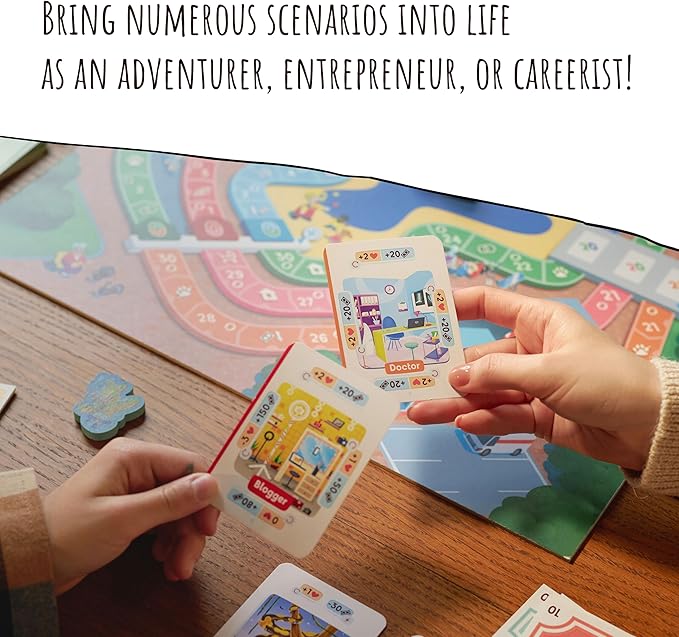 What if…? Choose The Life of Your Dreams | Family Board Game | Board Game for Kids and Parents | Adventure Board Game | Ages 8+ | for 2 to 4 Players | Average Playtime 30-60 Minutes