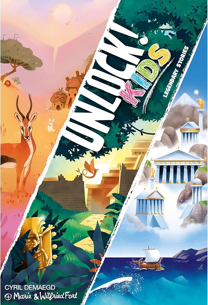 Unlock! Kids: Legend Stories Card Game - Escape Room Game for Kids and Adults, Cooperative Mystery Game for Family Game Night, Ages 6+, 1-4 Players, 20-60 Minute Playtime, Made by Space Cow