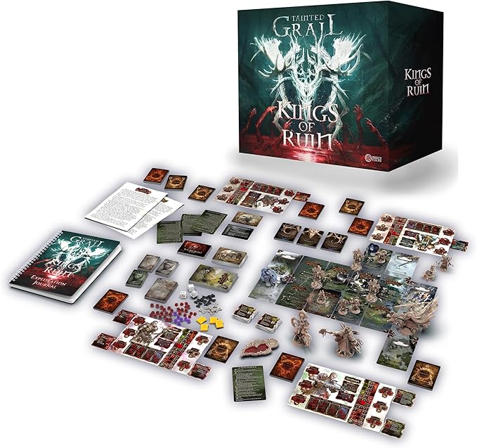 Tainted Grail: Kings of Ruin Board Game CORE Box - Explore Dark Lands and Unravel Immersive Stories! Ages 14+, 1-4 Players, 2-3 Hour Playtime, Made by Awaken Realms