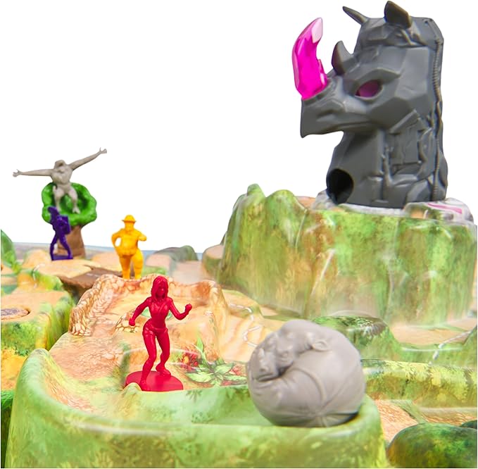 Spin Master Games, Jumanji Stampede, 3D Adventure Cooperative Board Game, for Fans of The Jumanji Movies, Face Off Against Jungle Emergencies, 2-4 Players, for Ages 8 & Up