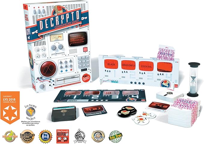 Decrypto | Deduction Party Game | #2 Party Game on BoardGameGeek | Great for Teens and Adults | Ages 12+ | 3 to 8 Players | 15 Minutes