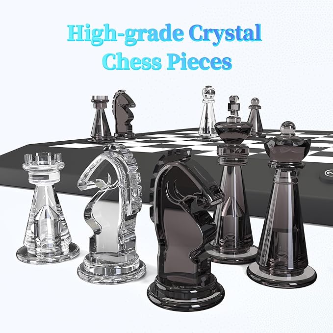 Electronic Chess Set, Computer Chess Game, Board Game, Chess Set Board Game, Electronic Chess Set Game, Chess Sets Games Lovers, for Beginners Great Partner