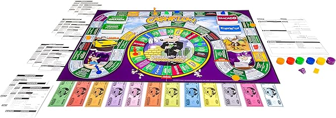 Rich Dad Cashflow Spanish Board Game with Message from Robert Kiyosaki, Up to 6 Players - Fun and Educational Learning Games for Boys, Girls, and Family
