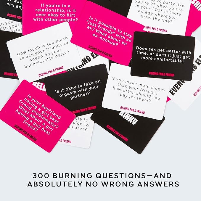 WHAT DO YOU MEME? Asking for A Friend by Relatable, Great Card Games for Game Night, Bachelorette Party Favors for Social Gatherings, and Friendly Icebreakers, Includes 300 Cards and 1 Die