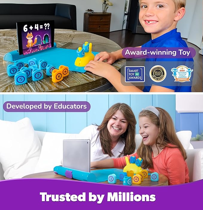 PlayShifu STEM Toy Math Game - Plugo Count (Kit + App with 5 Interactive Math Games) Educational Toy for 4 5 6 7 8 Year Old Birthday Gifts | Story-Based Learning for Kids (Works with tabs/mobiles)