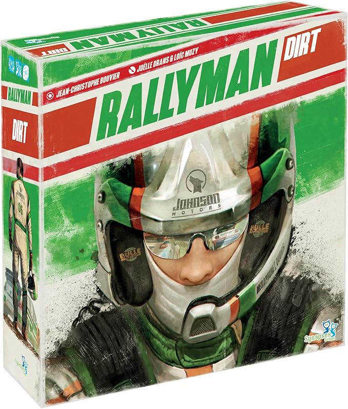 | Rallyman: DIRT | Strategy Board Game | Race Cars with Dice | 1 to 6 Players | 60 Minutes | Ages 10+