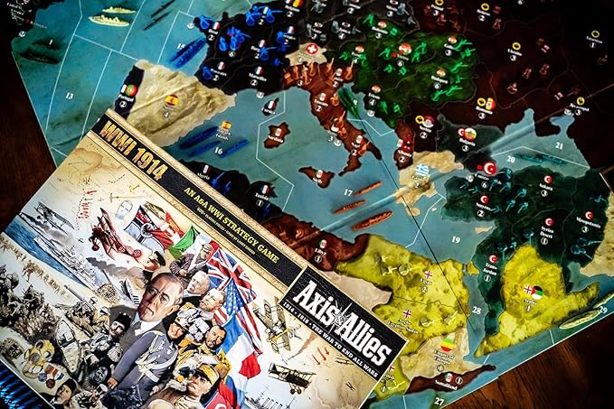Renegade Game Studios: Axis & Allies: WWI 1914 - A Strategic War Board Game for 2-8 Players, Ages 14 and up, Intense Strategy Gameplay, 4 to 6 Hour Play Time