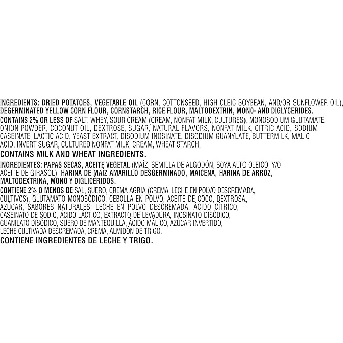 Pringles Potato Crisps Chips, Lunch Snacks, Office and Kids Snacks, Grab N' Go, Sour Cream and Onion (12 Cans)