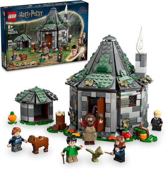 LEGO Harry Potter Hagrid's Hut: an Unexpected Visit - Harry Potter Toy for Boys & Girls Ages 8+ - Kids Building Toys W/Buildable House, 7 Minifigures & Dragon - 76428